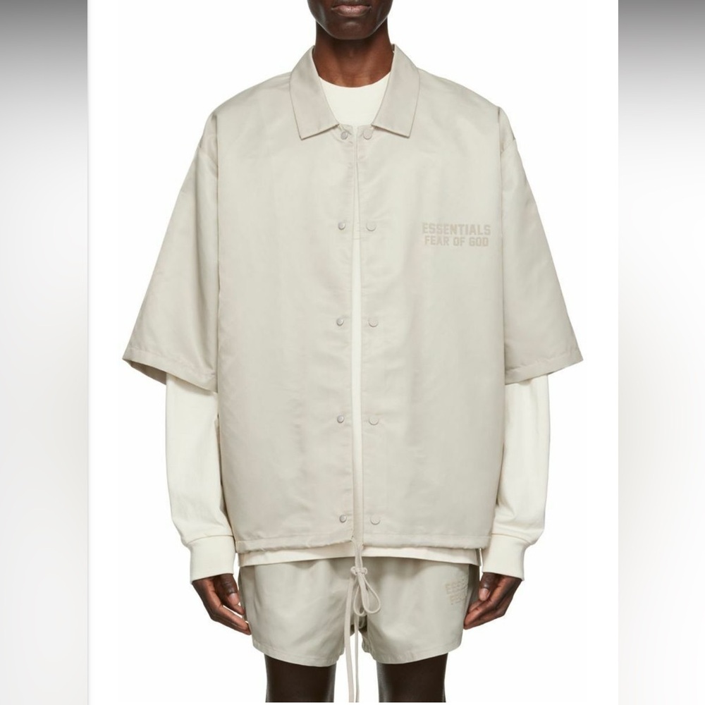 Fear of God Essentials Gray Nylon Shirt